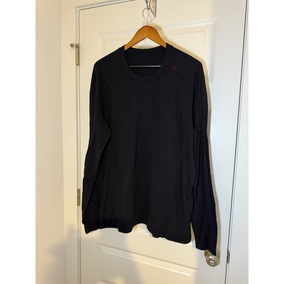 Mens Lululemon Long Sleeve Shirt Size XL Black - Picture 2 of 11
